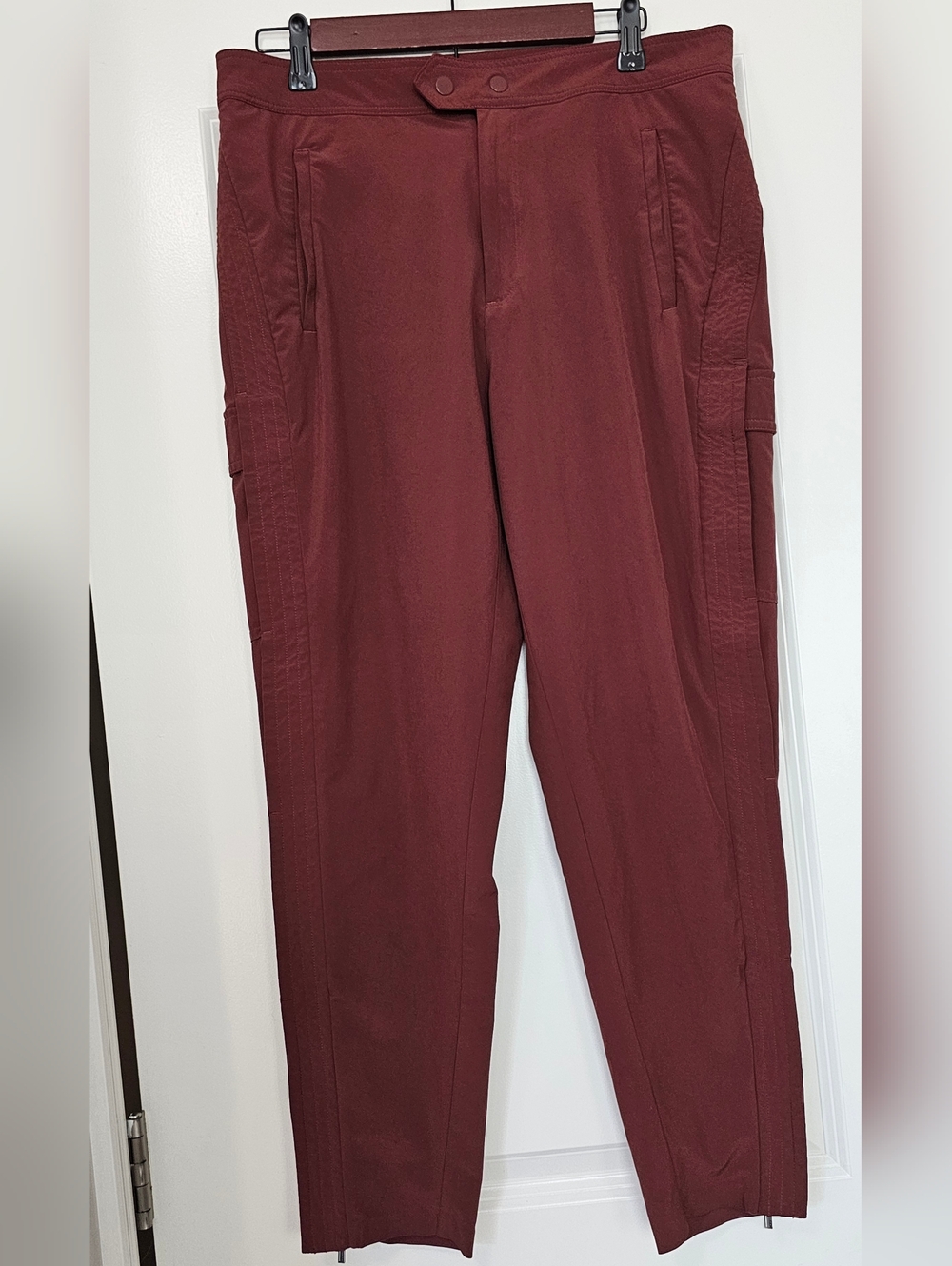 ATHLETA Uptown Ankle Pant Rust Redwood Women Size 10 Gorpcore Utility Tech Pant